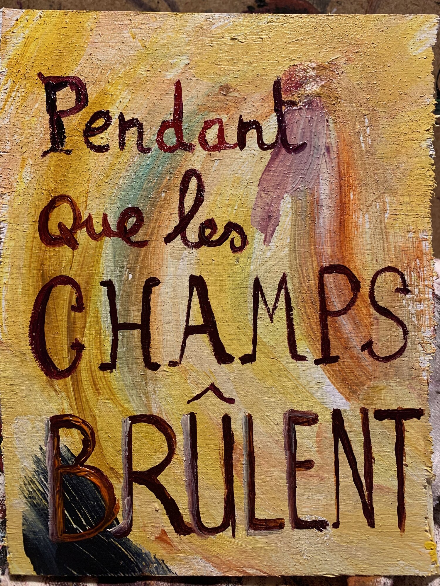 Pendant que les champs brûlent - making-of