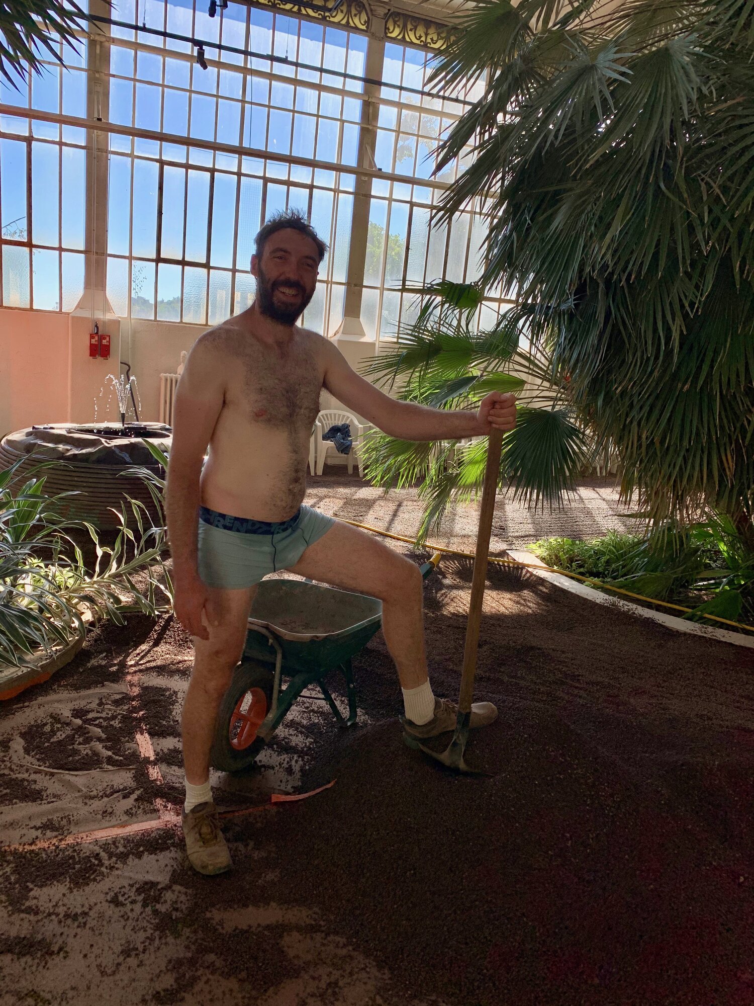 jardin jet d'eau making off démontage jeff